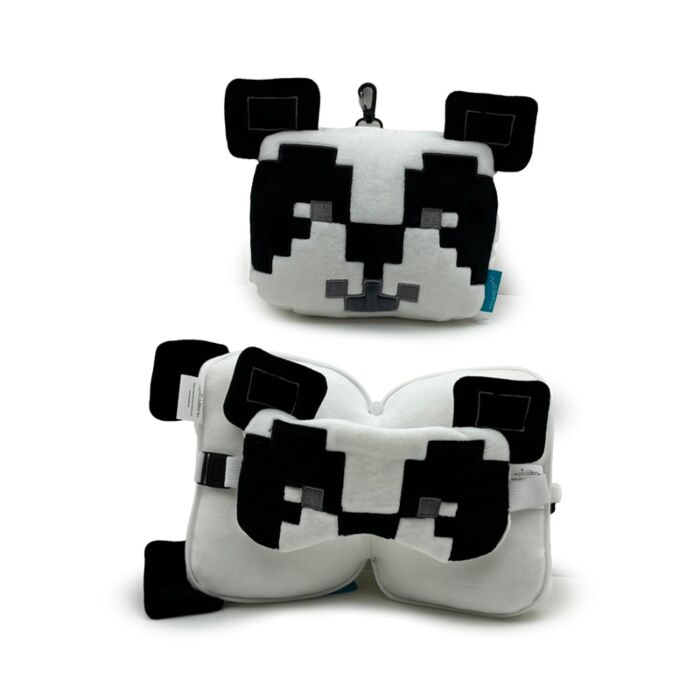 Relaxeazzz Minecraft Panda Formad Plysch Resekudde & Ögonmask