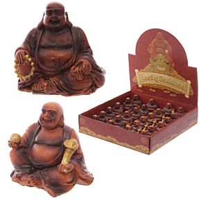 Liten Tur Buddha med Trä Effekt