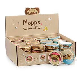 Mopps Mops Komprimerad Resehandduk