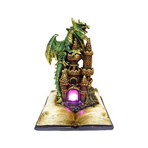 Dark Legends LED Enchanted Fairytale Castle Earth Drake