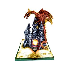 Dark Legends LED Enchanted Fairytale Castle Fire Drake