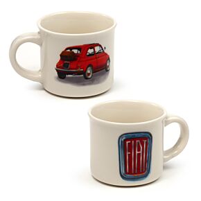 Fiat 500 2-Pack Espressokoppar i Porslin