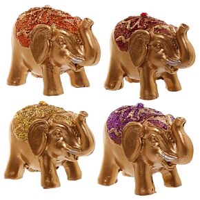 Liten Tur Elefant med Metalliskt Glitter