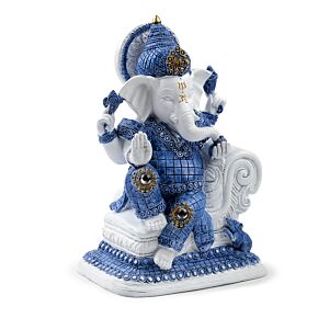 Vit & Blå Ganesh Meditation