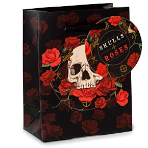 Skulls and Roses Röda Rosor Presentpåse - Liten