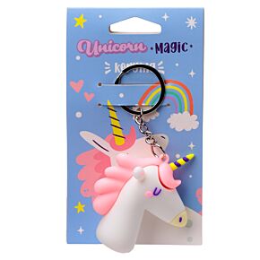 Unicorn Magic Enhörning 3D PVC Nyckelring