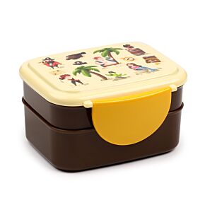 Jolly Rogers Pirater Clip Lock Staplad Bento Lunchlåda med Bestick