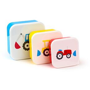 3-Pack Lunchlådor M/L/XL - Little Tractors