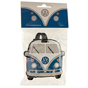 Volkswagen VW T1 Camper Bus Blå PVC Bagagelapp