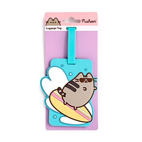 Pusheen the Cat Katt Summer Surfer PVC Bagagelapp