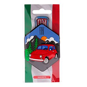 Fiat 500 Dolomiterna Berg PVC Magnet