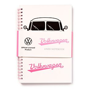 Volkswagen VW T1 Camper Bus Summer Love Spiralbunden A5 Anteckningsbok