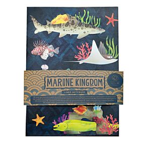 Marine Kingdom A5 Anteckningsbok med Återvunnet Papper