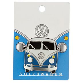 Volkswagen VW T1 Camper Bus Blå Emalj Pin