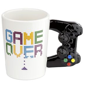 GAME OVER Spelkontroll Mugg med Format Handtag