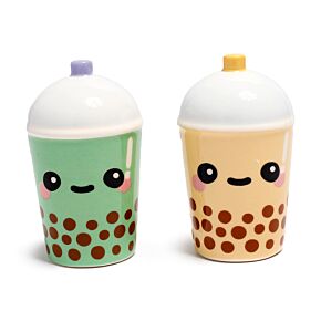 Boba & Matcha Bubble Tea Foodiemals Salt & Pepparset i Keramik