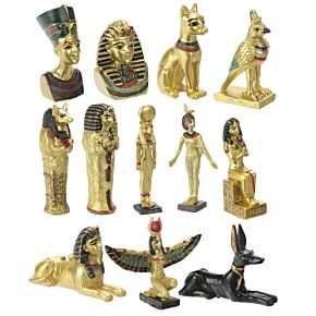 Egyptisk Pyramid Värld Figurer